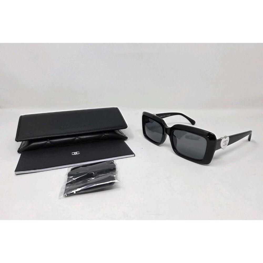 Chanel  Sunglasses Chanel White Logo 5520-A  c.501/S4, Black- Gray Lens, NEW
